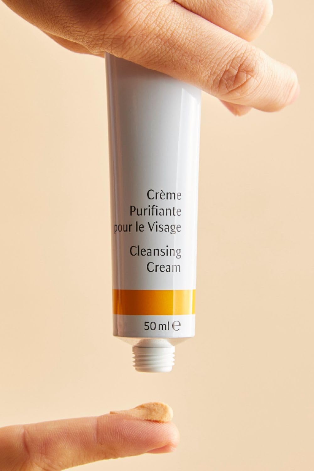 Dr. Hauschka label and ingredient list emphasizing natural-supportive benefits