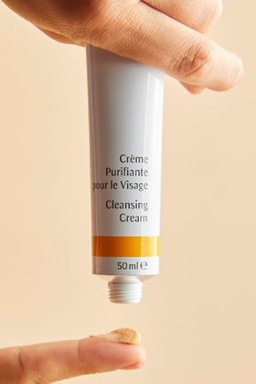 Dr. Hauschka label and ingredient list emphasizing natural-supportive benefits