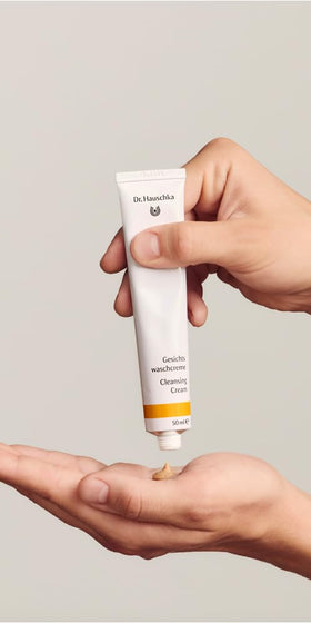 Dr. Hauschka creamy texture close-up highlighting gentle exfoliation benefits
