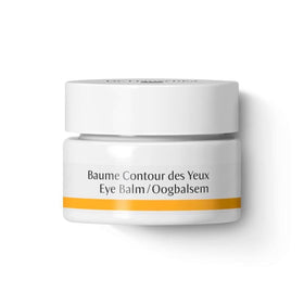 Dr. Hauschka eye balm front jar showing compact travel-friendly packaging and nourishing benefits