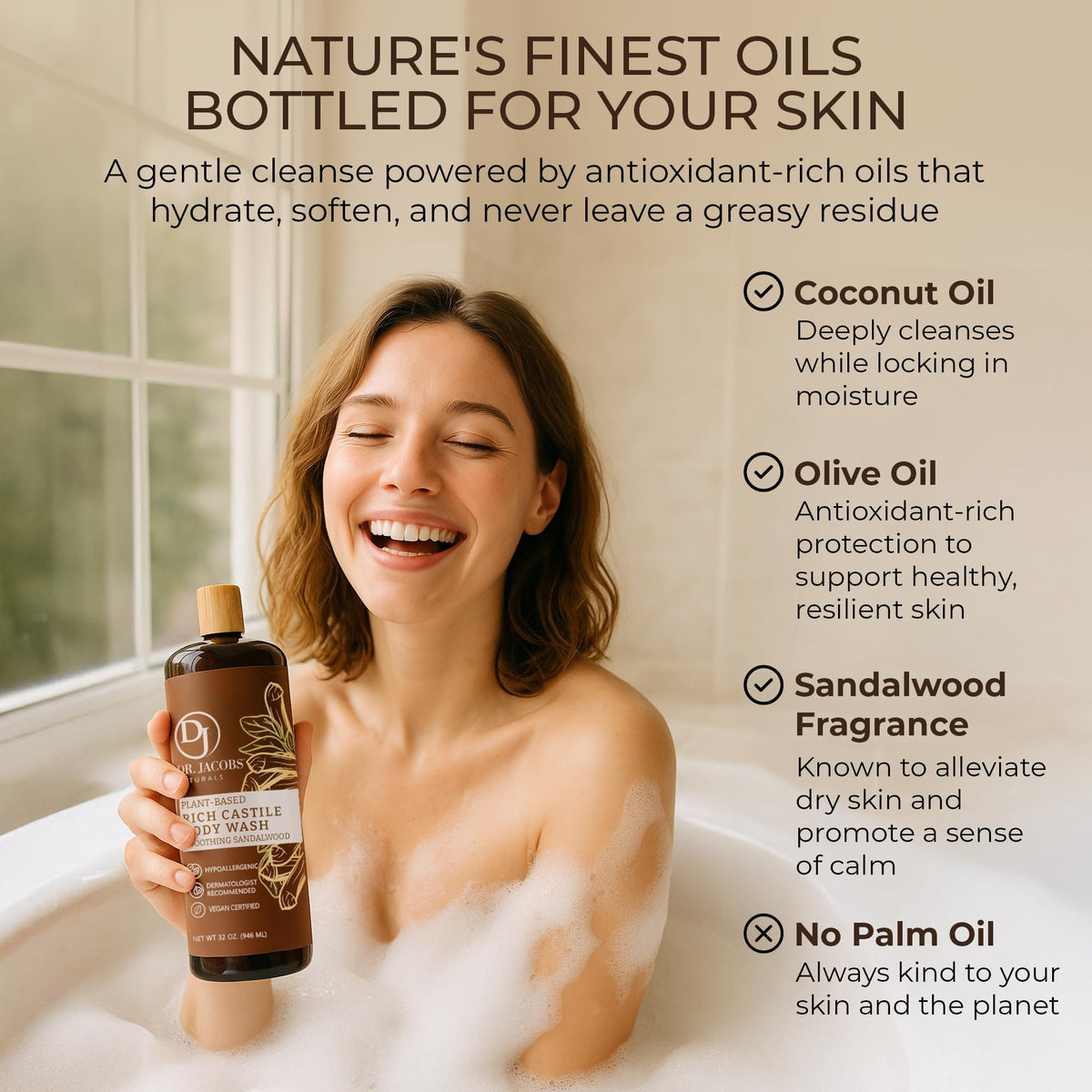 Dr. Jacobs Naturals pump dispensing thick liquid for economical use