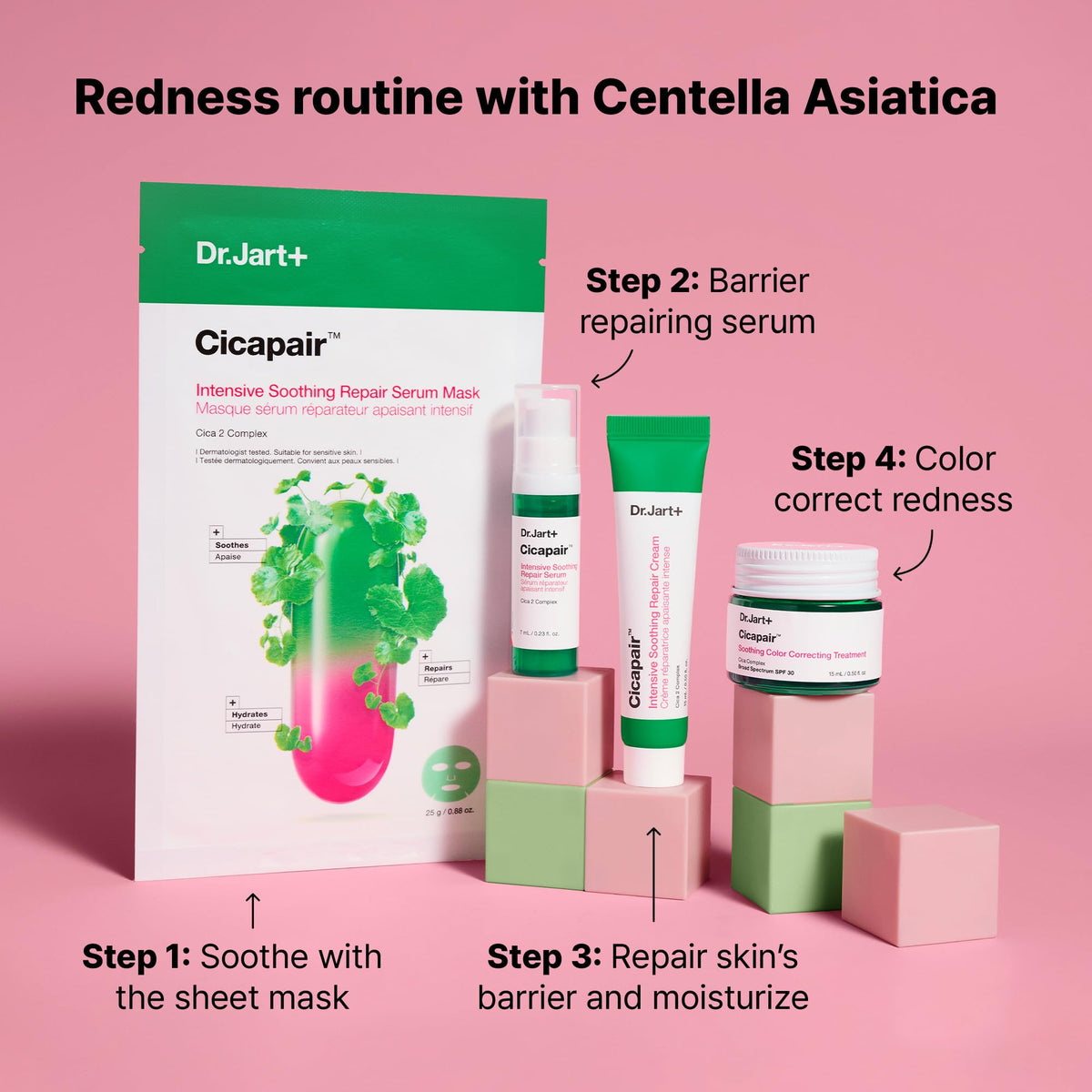 Dr.Jart+ serum pipette dispensing clear serum for barrier repair