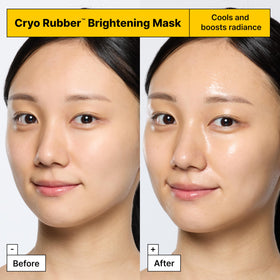 Dr.Jart+ rubber mask close-up highlighting cooling texture and seal benefit