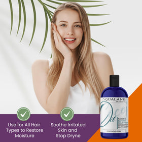 Dr Joe Lab bottle beside olive branch highlighting plant-derived source