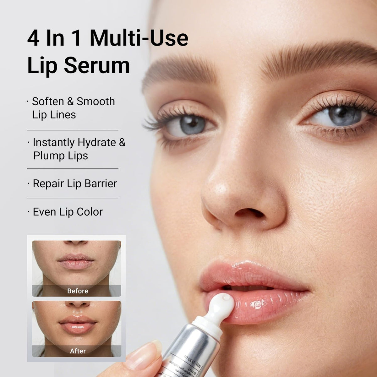 Dr.Leo serum texture on fingertip showing lightweight, non-greasy hydration