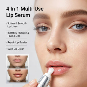 Dr.Leo serum texture on fingertip showing lightweight, non-greasy hydration