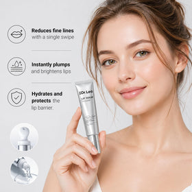 Dr.Leo tube in hand illustrating portable size and on-the-go convenience