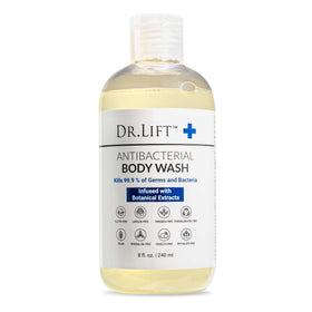 DR. LIFT front bottle showing label and citrus scent benefit