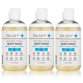 DR. LIFT front packaging three 8 oz bottles, convenient multi-pack benefit
