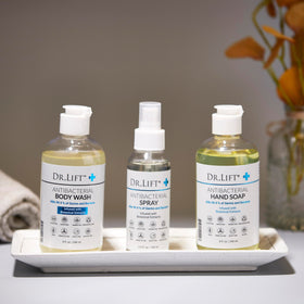 DR. LIFT gel texture lather closeup, gentle moisturizing feel