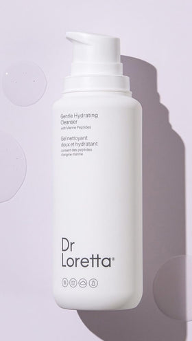 Dr. Loretta cleansing makeup removal on skin demonstrating effective, gentle removal