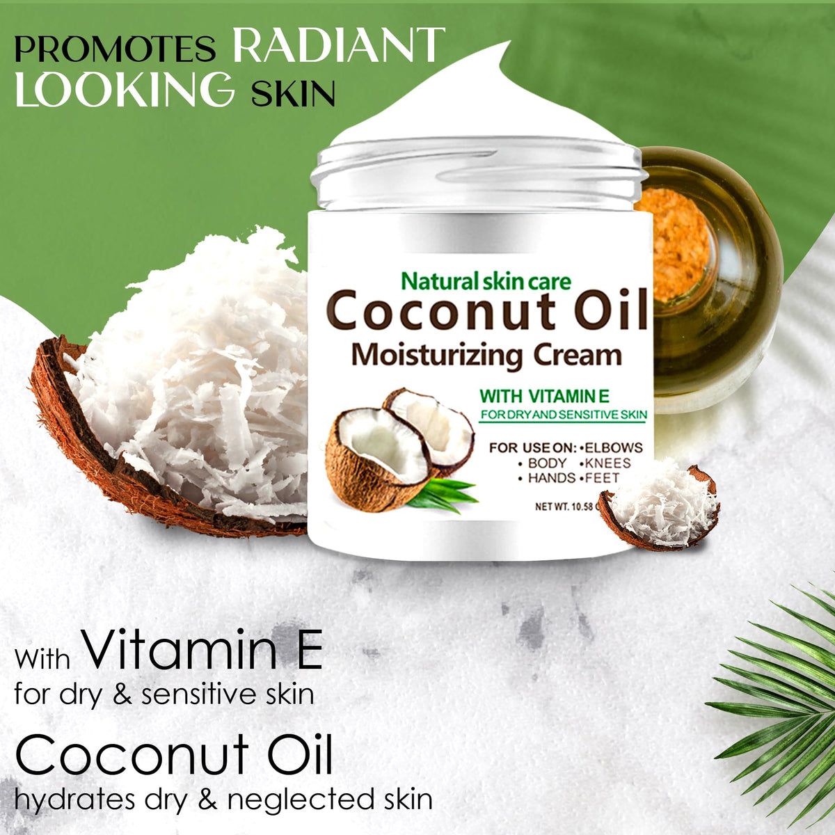DR MEINAIER creamy texture close-up highlighting rich coconut oil hydration and smooth spread