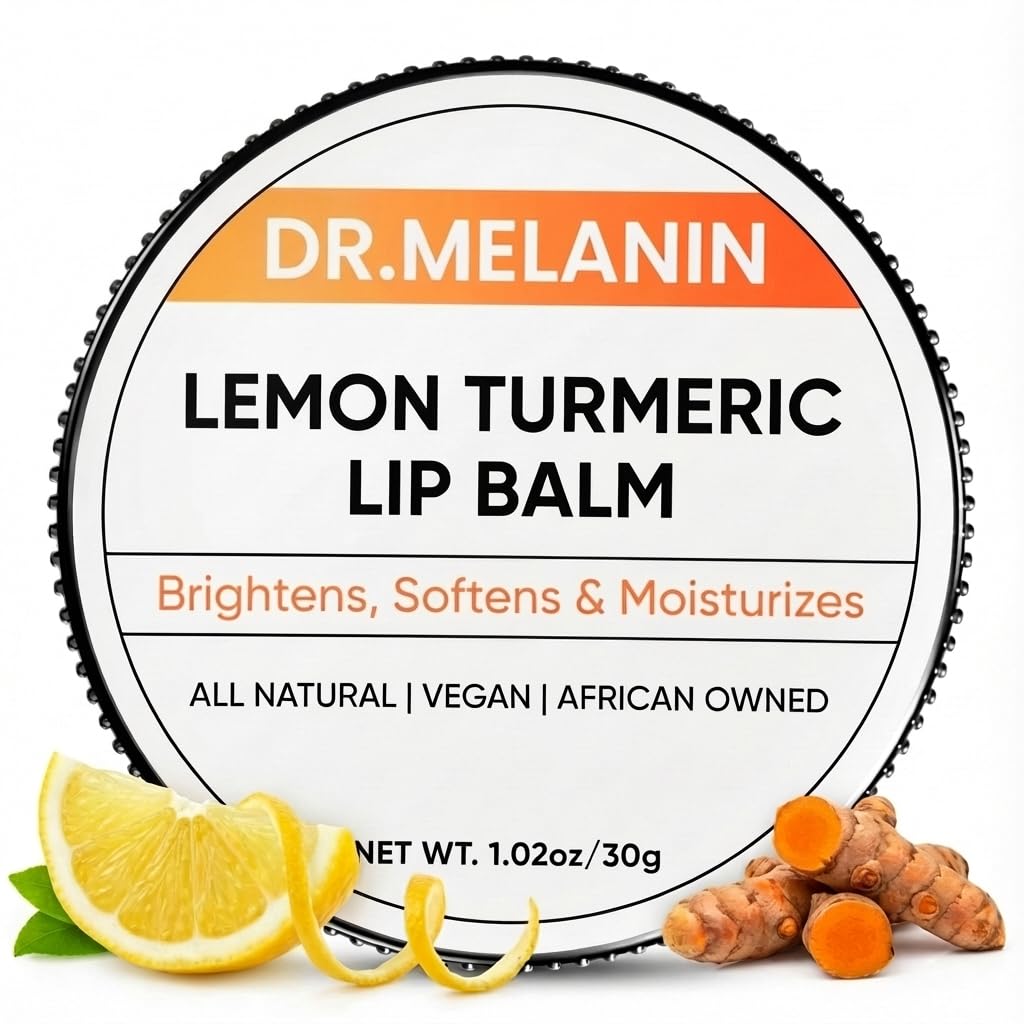 Dr. Melanin front tin showing product branding and compact size for travel