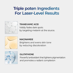 Dr.Melaxin ampoule dispensing serum onto fingertip for controlled dosing benefit