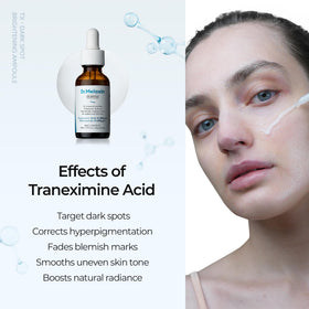 Dr.Melaxin ampoule held in hand showing size and ease-of-use benefit