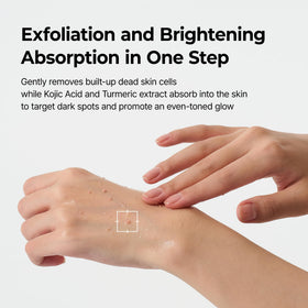 Dr.Melaxin applied to hand demonstrating product spread and quick absorption