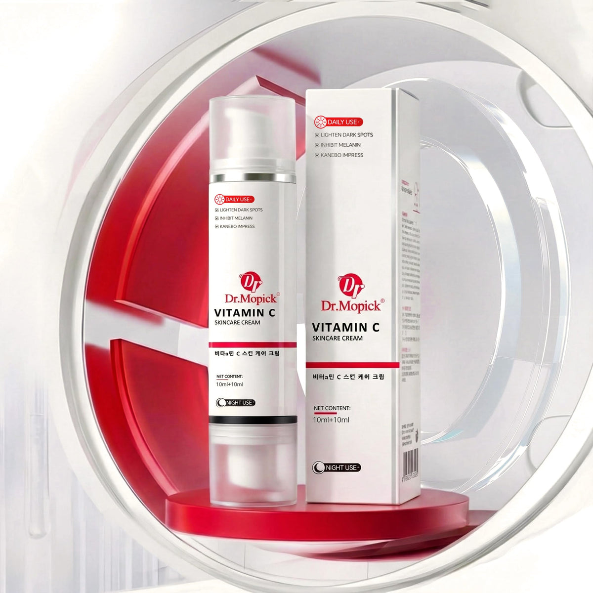 DR.MOPICK cream texture close-up highlighting smooth hydration