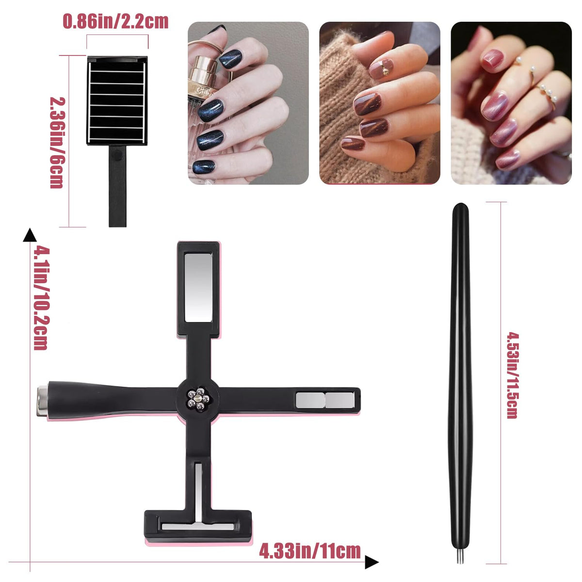 Dr.nail kit held in hand showing compact size and travel-friendly benefit