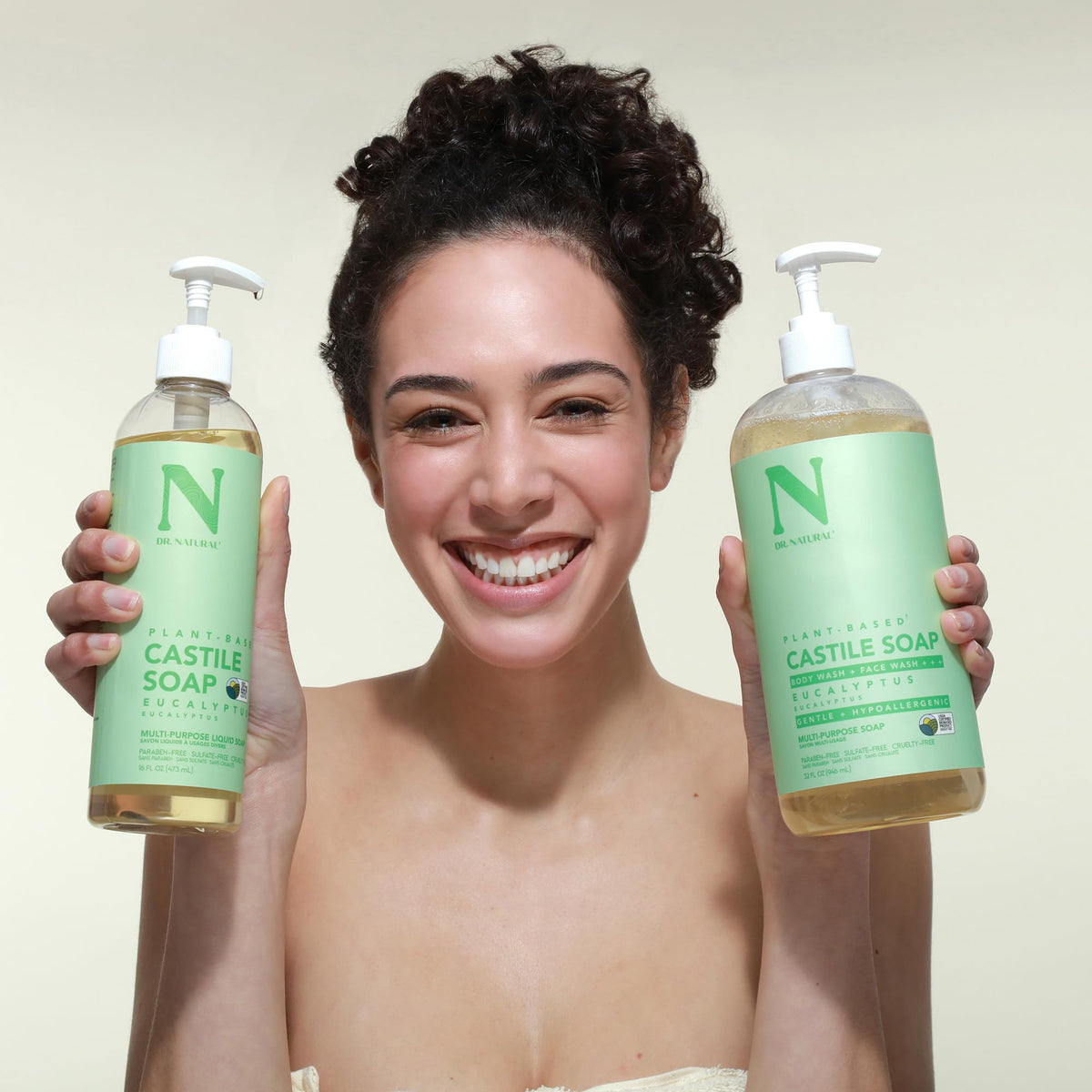 Dr. Natural handwashing at kitchen sink showing effective hand-cleaning