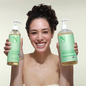 Dr. Natural handwashing at kitchen sink showing effective hand-cleaning