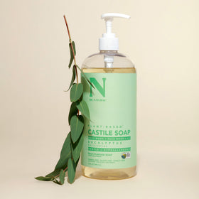 Dr. Natural label close-up displaying plant-based ingredients and purity