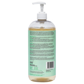 Dr. Natural 32 oz bottle next to common items to show true size