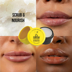 Dr. PAWPAW ORIGINAL BALM open balm tin top view revealing creamy hydrating formula