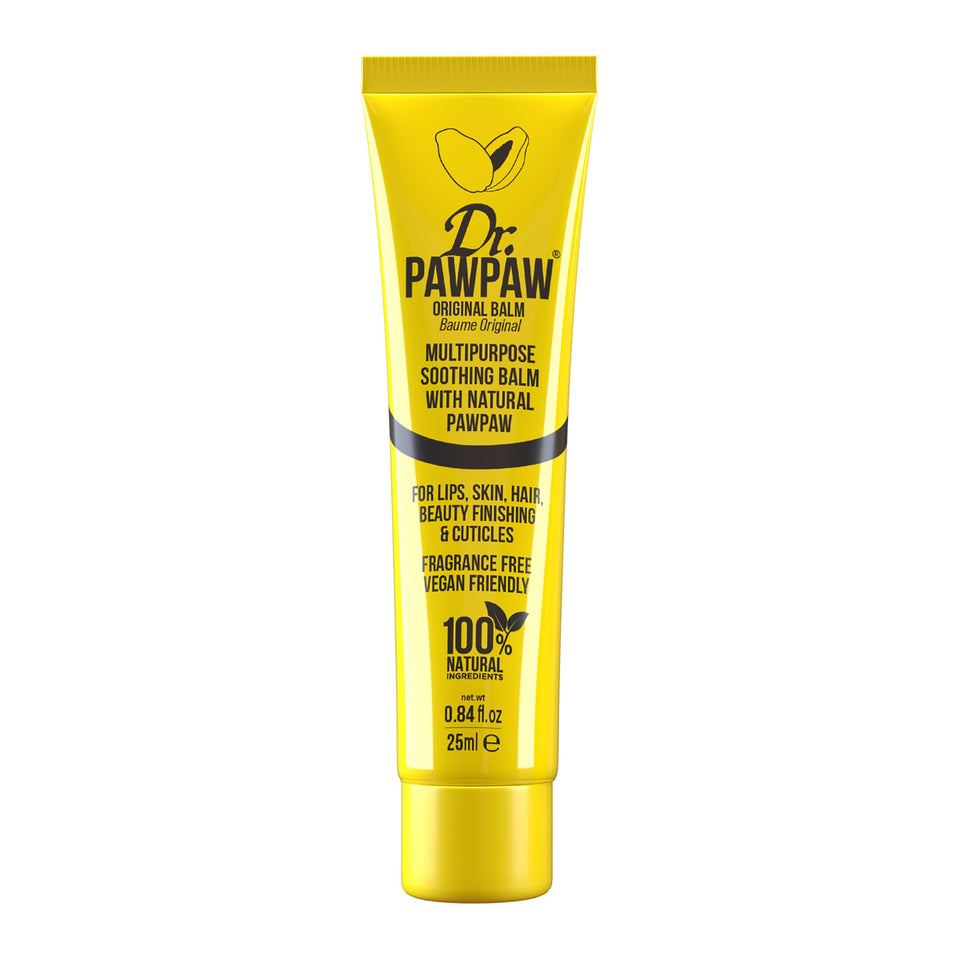 Dr. PAWPAW ORIGINAL BALM front tin showing compact packaging and portability benefit