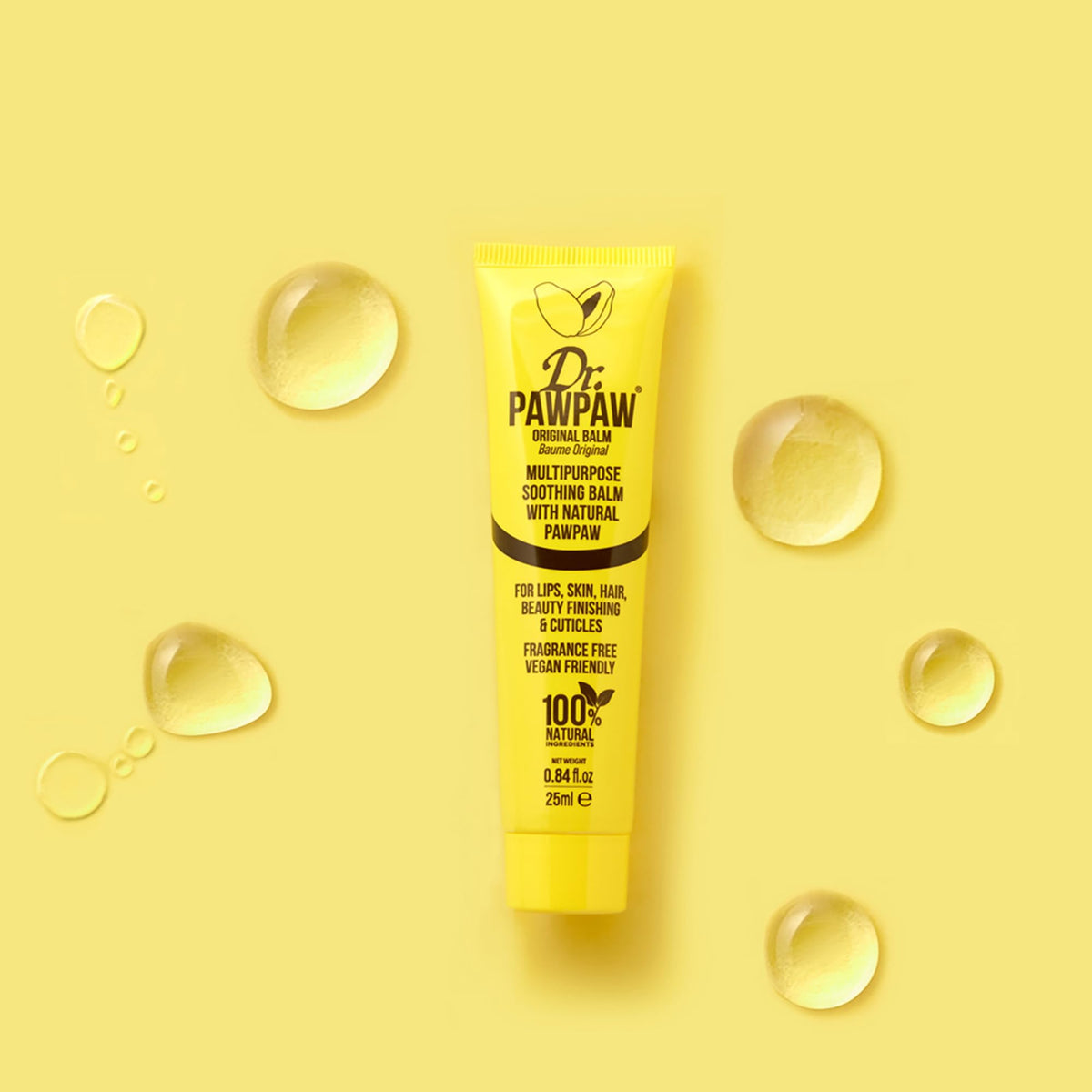Dr. PAWPAW ORIGINAL BALM used on elbow showing targeted skin soothing benefit