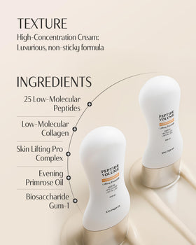 dr.pepti label close-up listing peptides and micro-collagen benefits