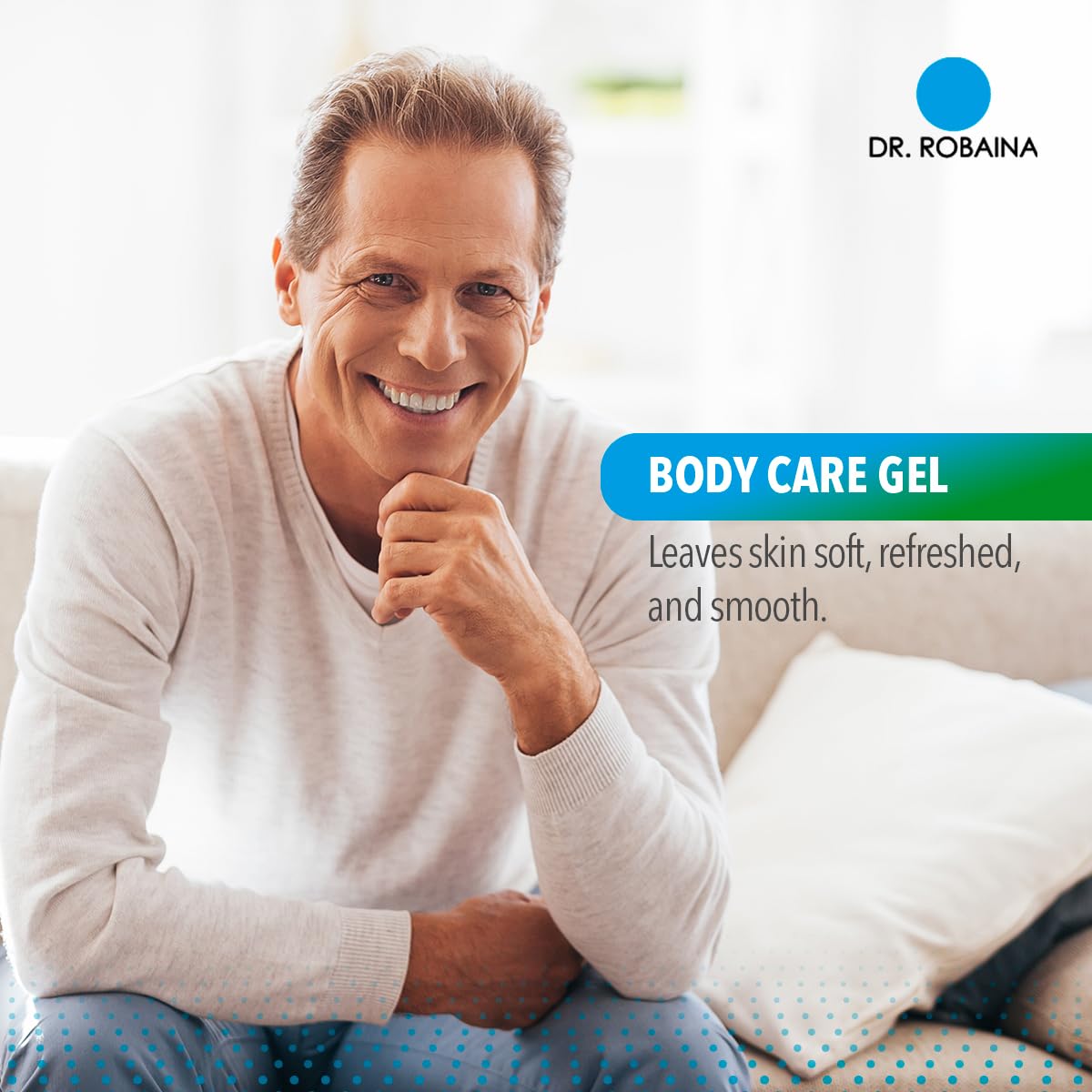 Dr. Robaina gel being applied to forearm demonstrating easy spreadability