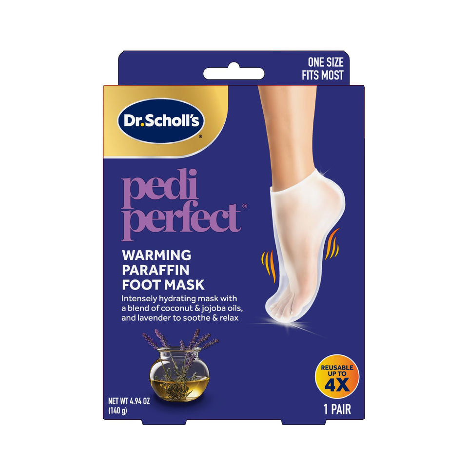 Dr. Scholl's front packaging showing product and benefits for hydrating feet