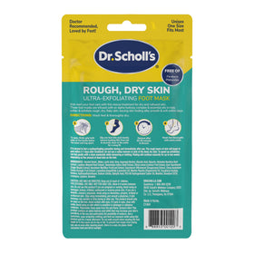 Bathroom vanity scene with Dr. Scholl's box suggesting a relaxing foot-care routine
