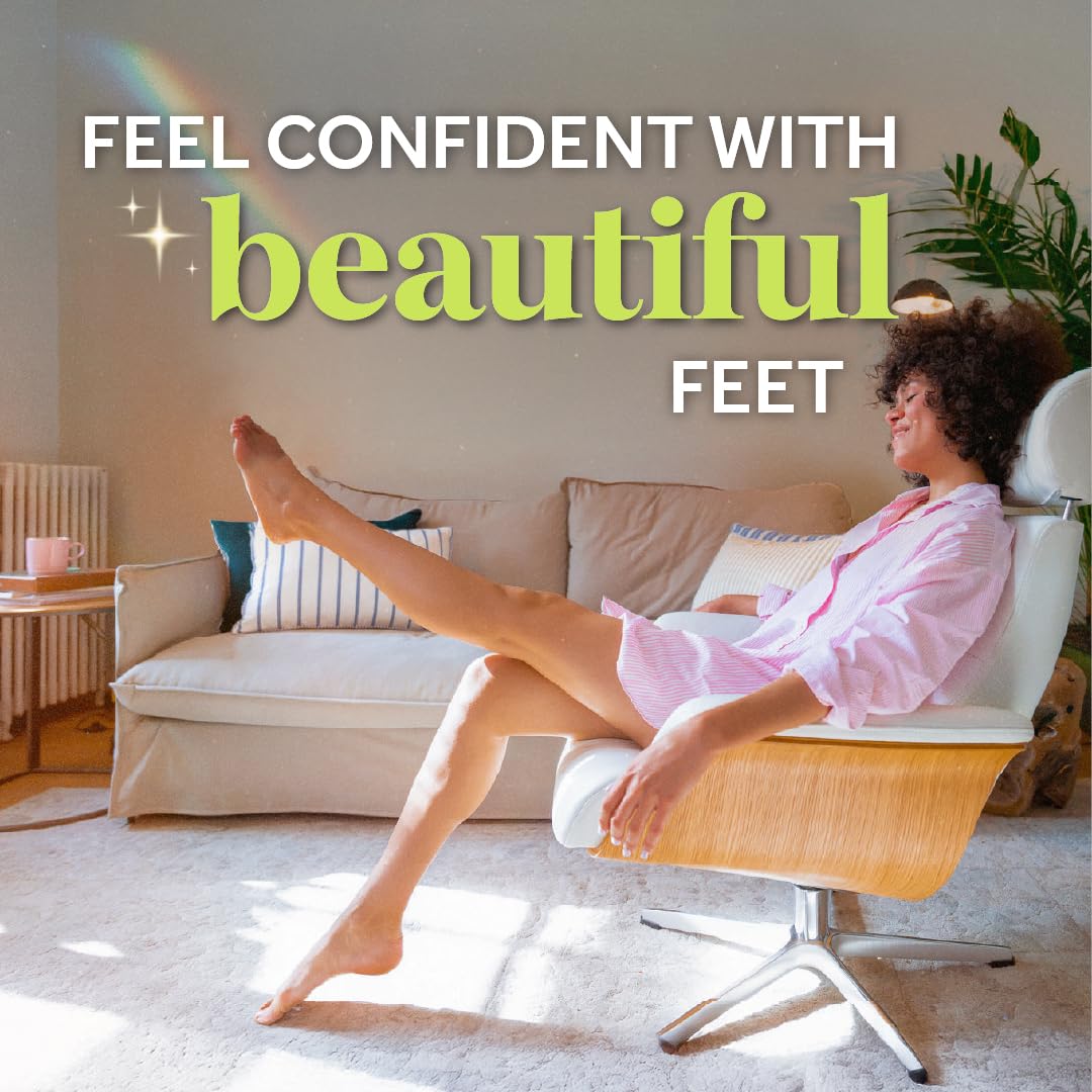 Flat lay of Dr. Scholl's Pedi Perfect kit contents arranged to show each included item