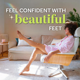 Flat lay of Dr. Scholl's Pedi Perfect kit contents arranged to show each included item