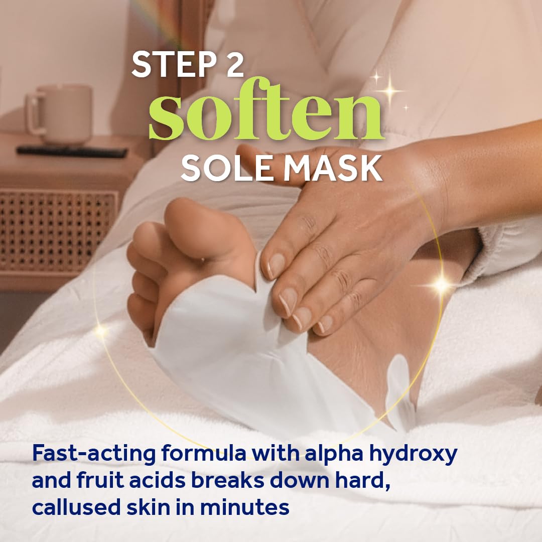 Detail of Dr. Scholl's reusable pumice stone smoothing rough spots for softer skin