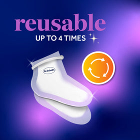 Dr. Scholl's sealed reusable mask ready for up to four treatment uses