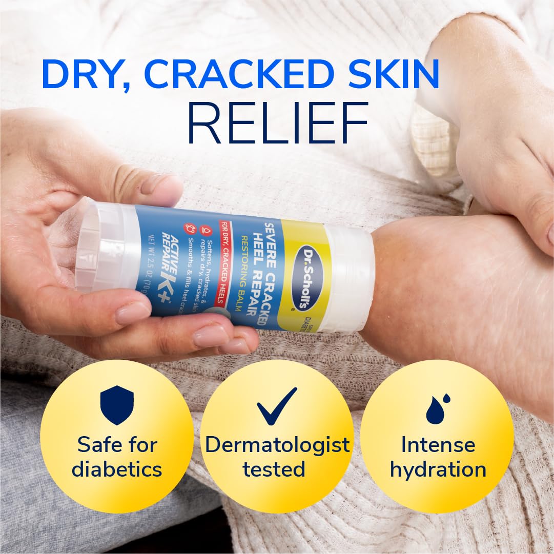 Dr. Scholl's urea and Epsom salt ingredients illustrating soothing action