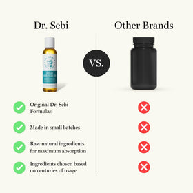 Dr. Sebi's applying oil to hair ends demonstrating added moisture and reduced frizz