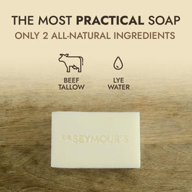 Dr. Seymour's soap close-up showing creamy texture and nourishing lather