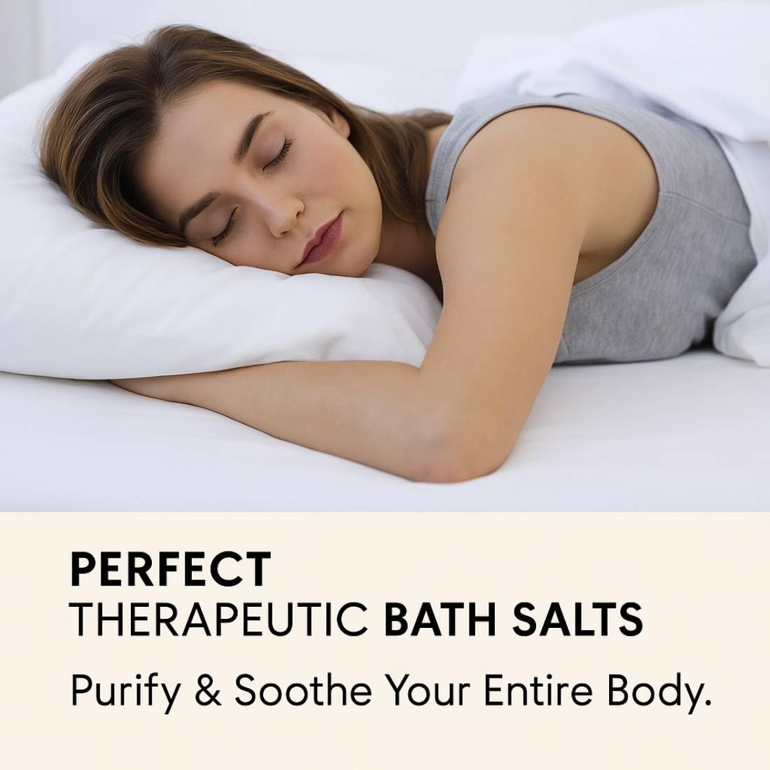 Dr. Singha's essential oil bottles beside soak for aromatic benefit