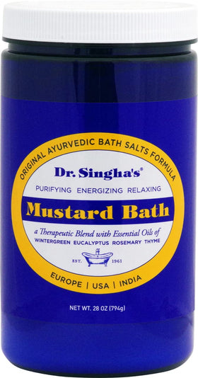 Dr. Singha's front jar showing label and 28 oz size, highlights trusted formula