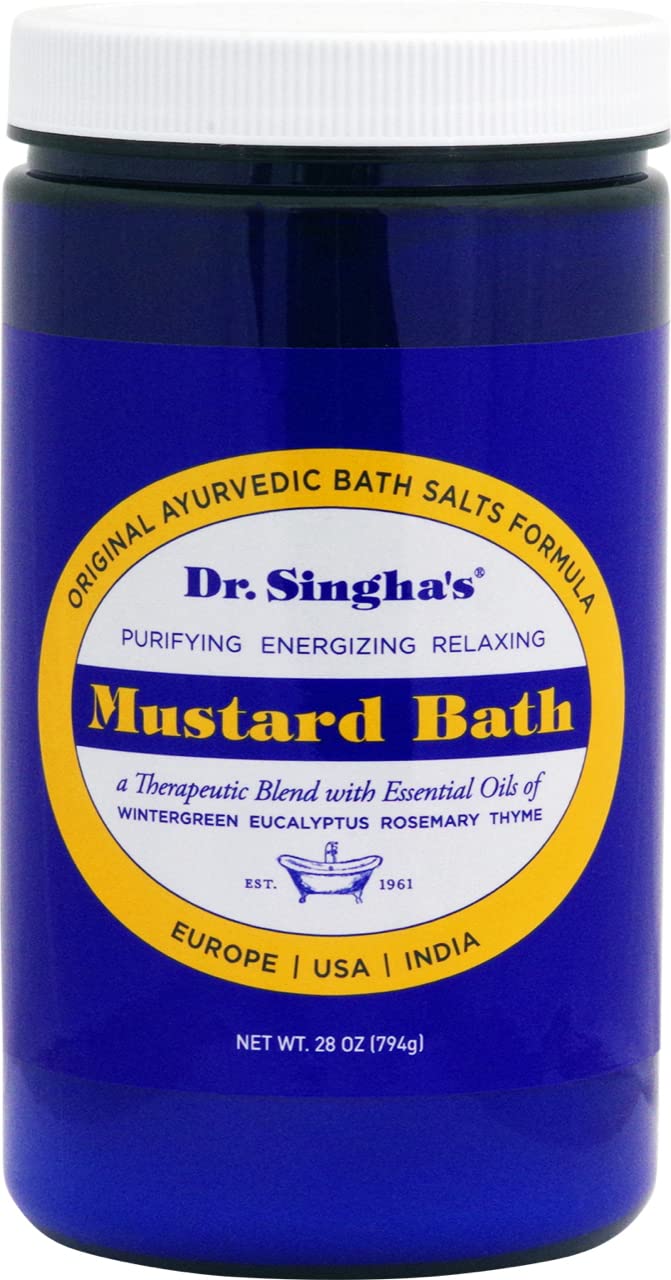 Dr. Singha's front jar showing label and 28 oz size, highlights trusted formula