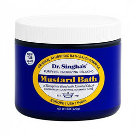 Dr. Singha's jar front label showing product identity and clean ingredients