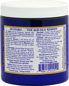 Dr. Singha's sealed lid and label detail showing ingredient clarity