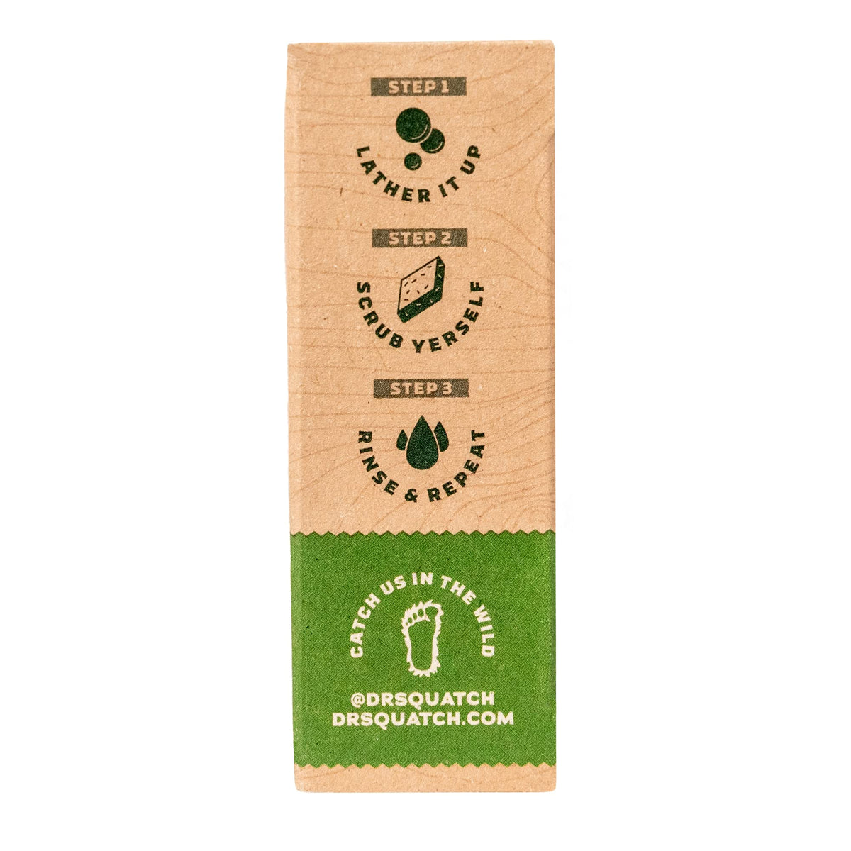 Dr. Squatch Alpine Sage used with razor showing shaving glide benefit