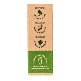 Dr. Squatch Alpine Sage used with razor showing shaving glide benefit