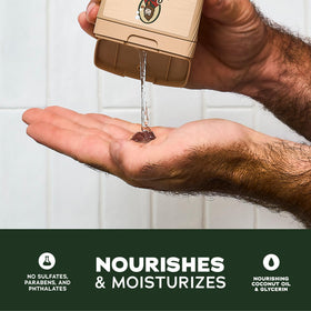 Dr. Squatch creamy lather texture demonstrating rich natural foam