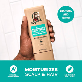 Dr. Squatch shampoo and conditioner in shower showing easy in-shower use