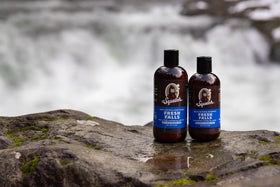 Close-up of burdock root ingredient with Dr. Squatch highlighting scalp-support benefit